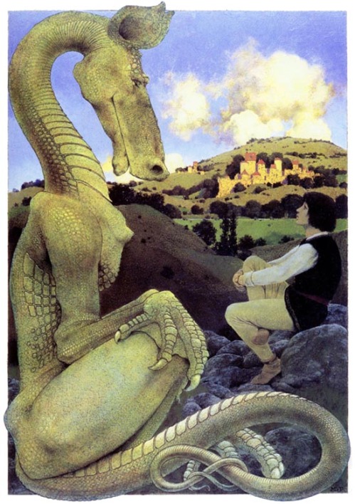 The Reluctant Dragon - Maxfield Parrish 
